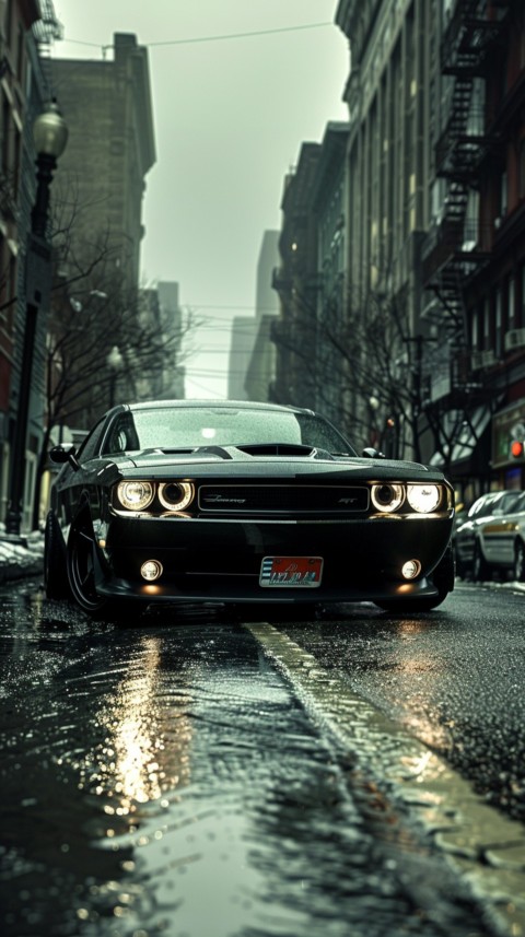 Black Dodge Challenger Car Aesthetics (658)