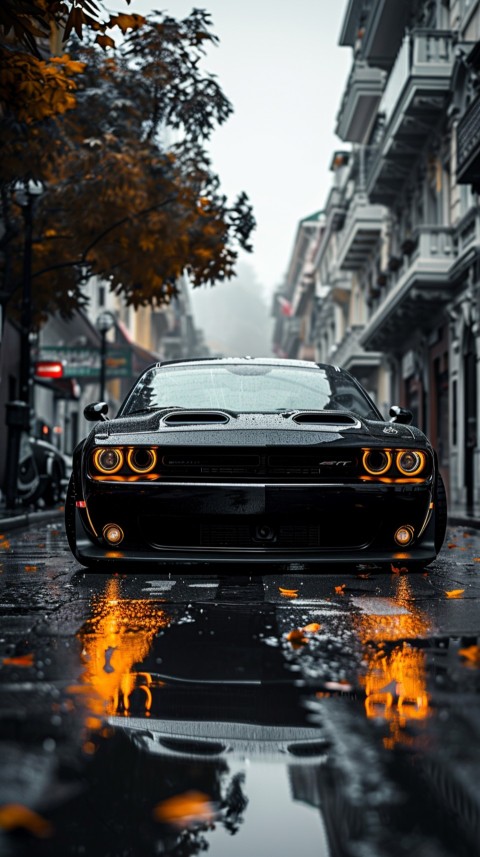 Black Dodge Challenger Car Aesthetics (665)