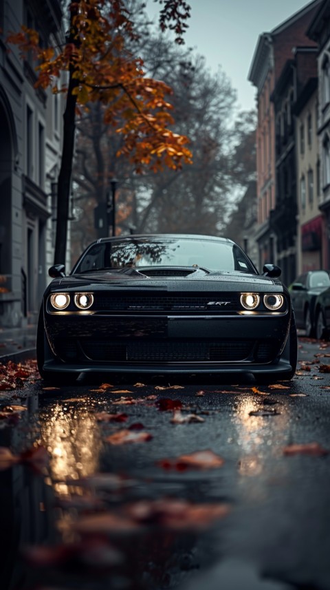 Black Dodge Challenger Car Aesthetics (657)