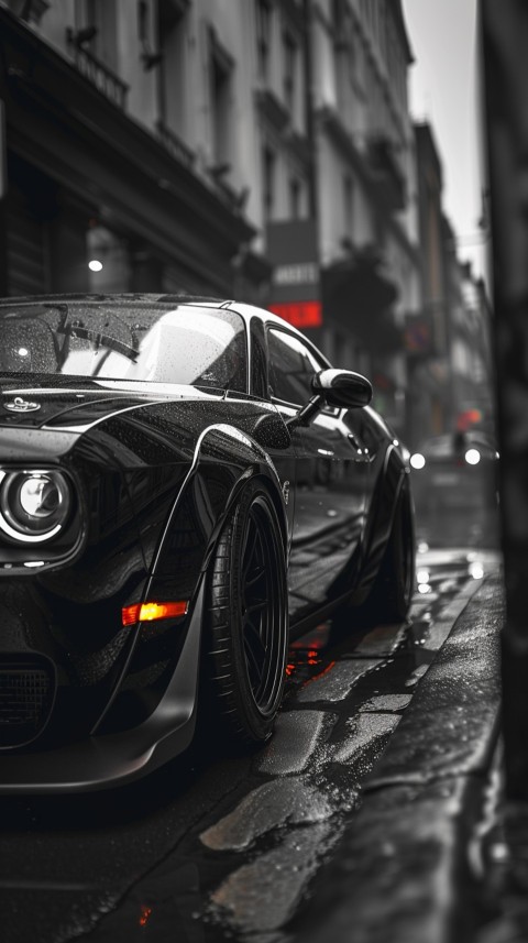 Black Dodge Challenger Car Aesthetics (682)