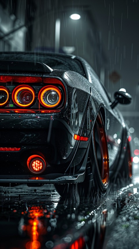 Black Dodge Challenger Car Aesthetics (678)