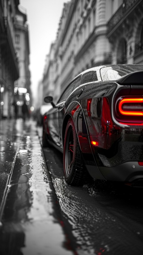 Black Dodge Challenger Car Aesthetics (715)