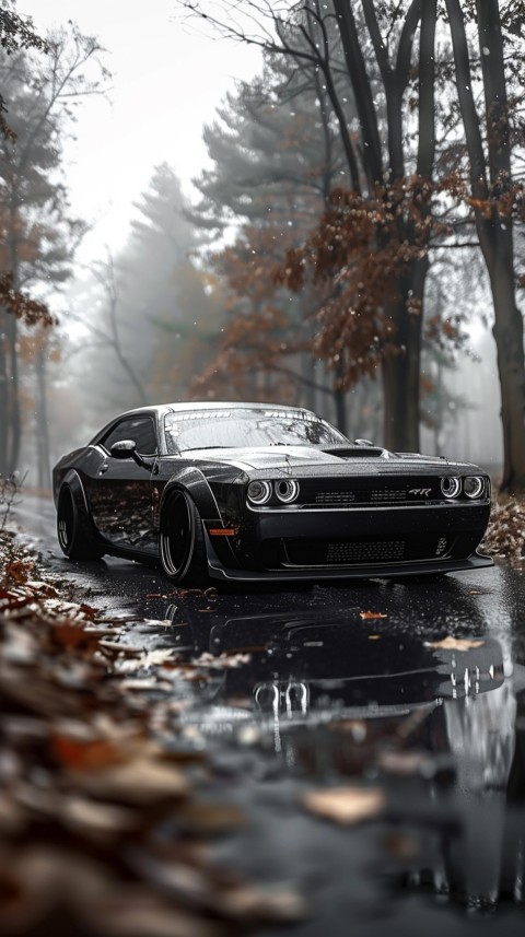 Black Dodge Challenger Car Aesthetics (740)