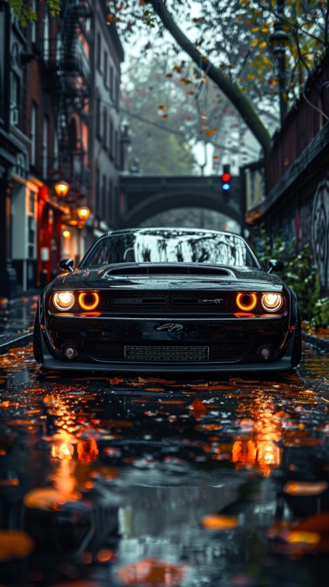 Black Dodge Challenger Car Aesthetics (725)