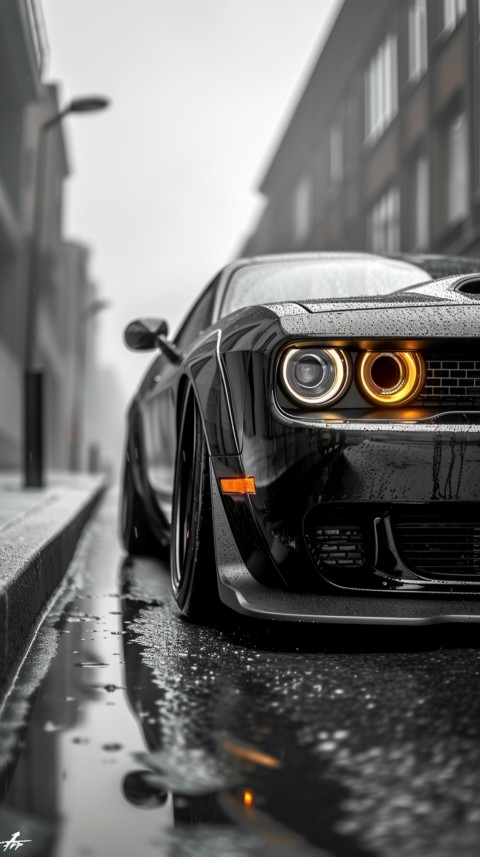 Black Dodge Challenger Car Aesthetics (760)