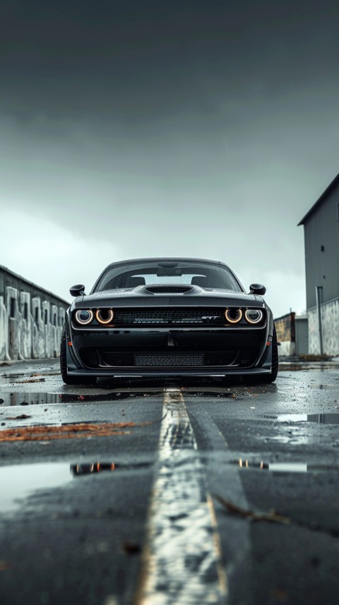 Black Dodge Challenger Car Aesthetics (771)