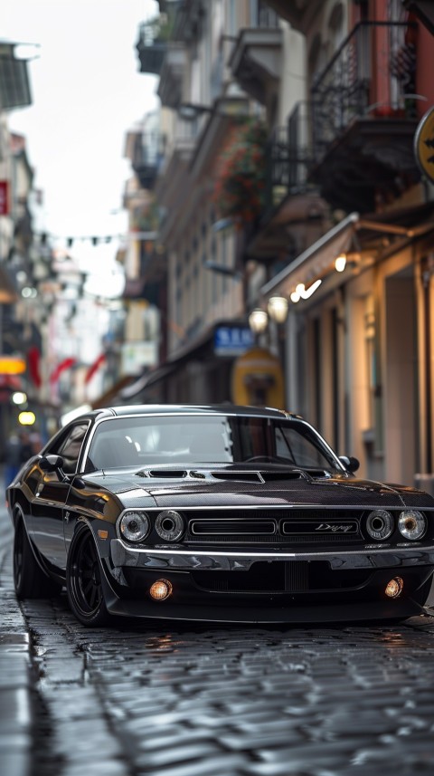 Black Dodge Challenger Car Aesthetics (778)