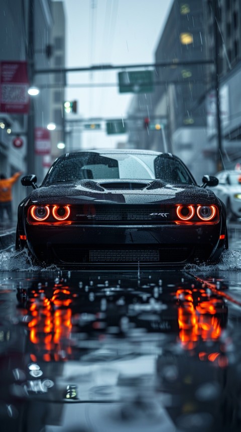 Black Dodge Challenger Car Aesthetics (751)