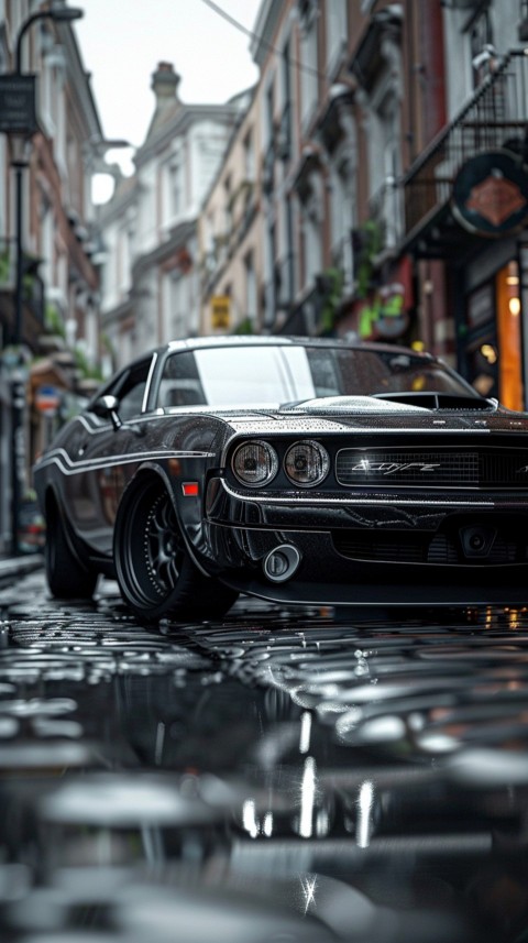 Black Dodge Challenger Car Aesthetics (754)