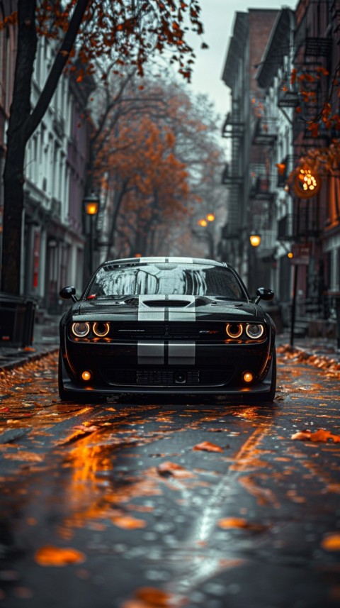 Black Dodge Challenger Car Aesthetics (776)