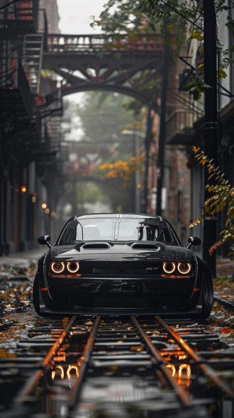 Black Dodge Challenger Car Aesthetics (794)