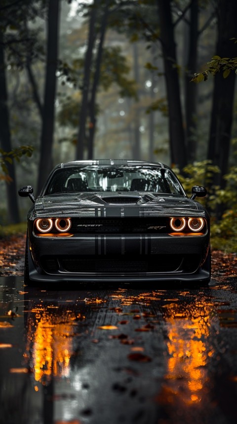 Black Dodge Challenger Car Aesthetics (790)