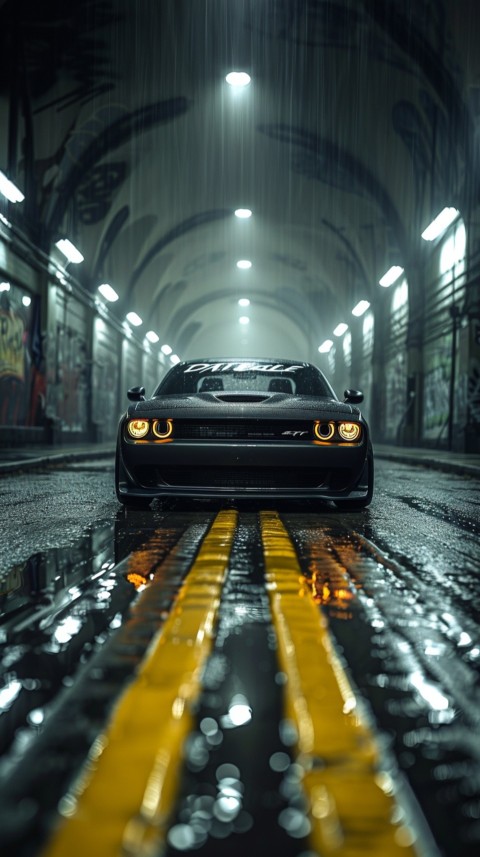 Black Dodge Challenger Car Aesthetics (805)