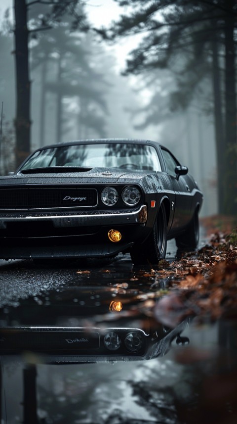 Black Dodge Challenger Car Aesthetics (831)