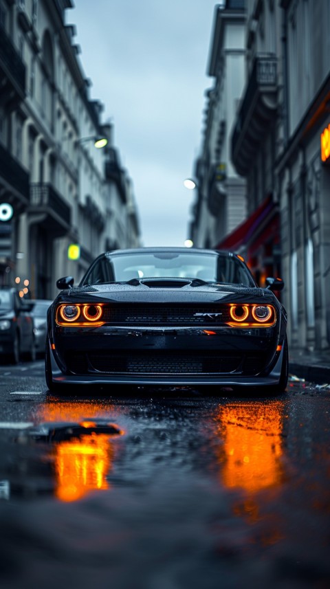 Black Dodge Challenger Car Aesthetics (854)