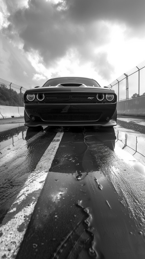 Black Dodge Challenger Car Aesthetics (886)