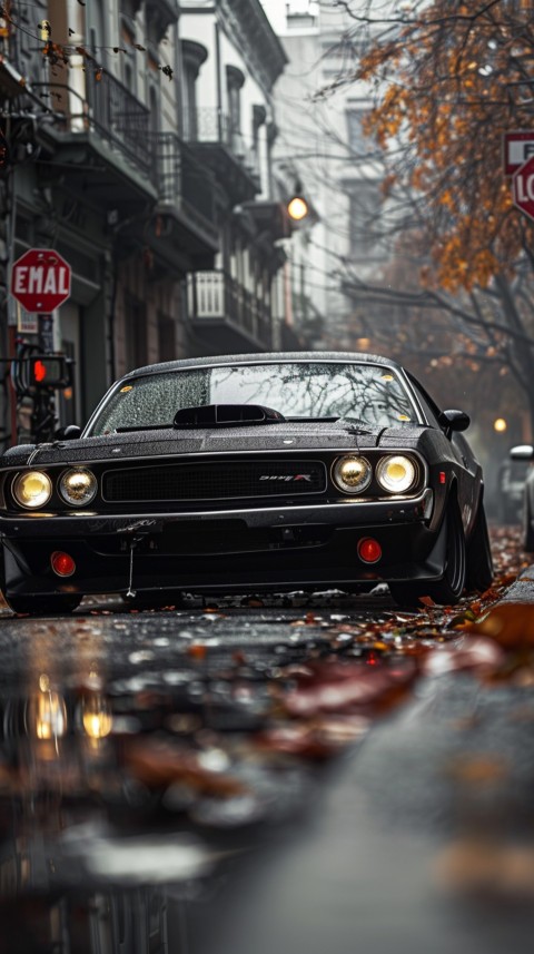 Black Dodge Challenger Car Aesthetics (884)