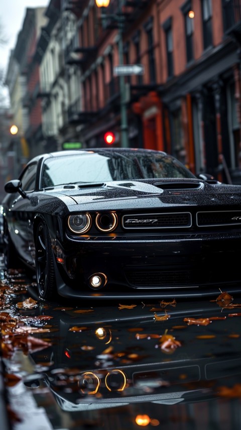 Black Dodge Challenger Car Aesthetics (888)