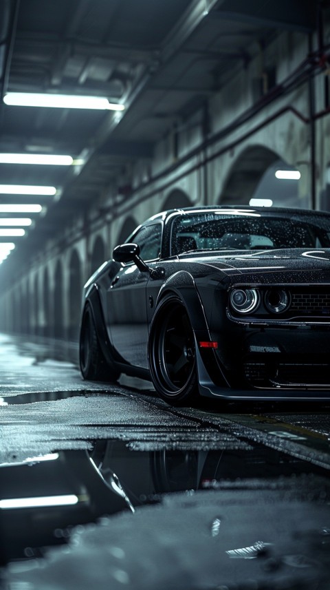 Black Dodge Challenger Car Aesthetics (875)