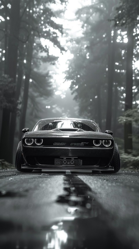 Black Dodge Challenger Car Aesthetics (893)