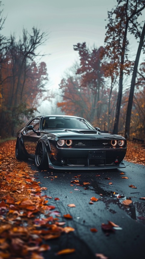 Black Dodge Challenger Car Aesthetics (913)