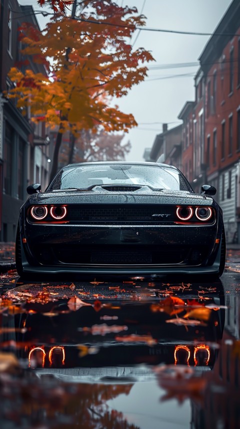 Black Dodge Challenger Car Aesthetics (918)