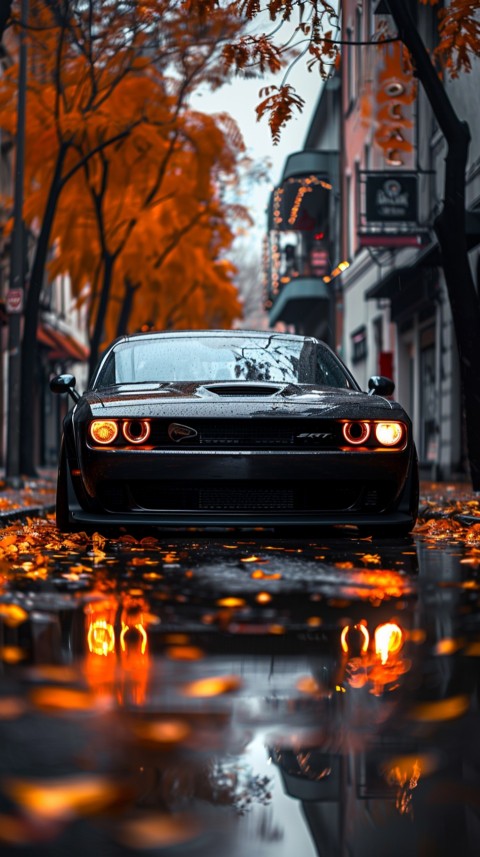 Black Dodge Challenger Car Aesthetics (898)