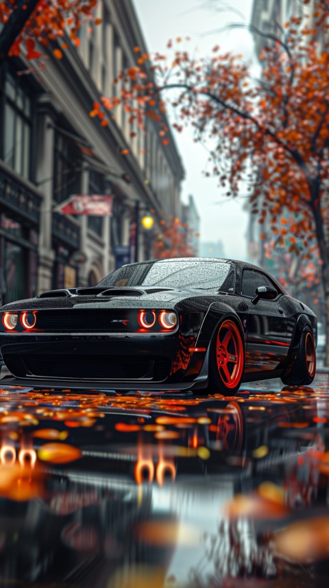 Black Dodge Challenger Car Aesthetics (917)