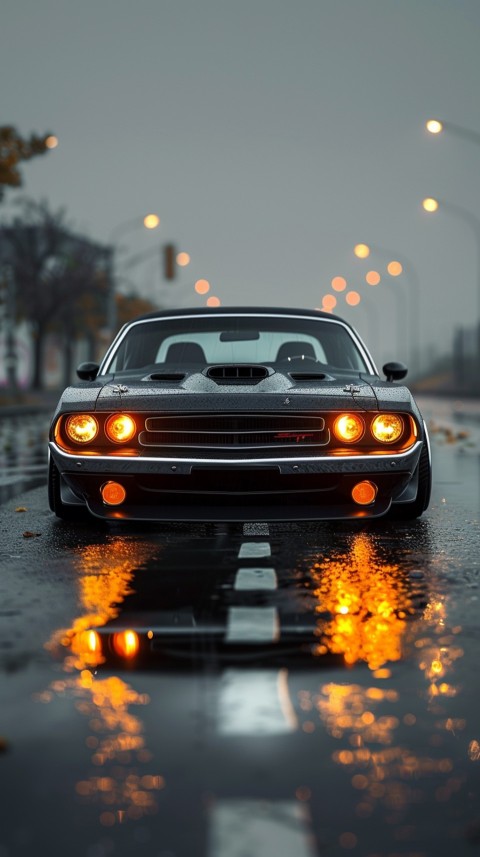 Black Dodge Challenger Car Aesthetics (942)