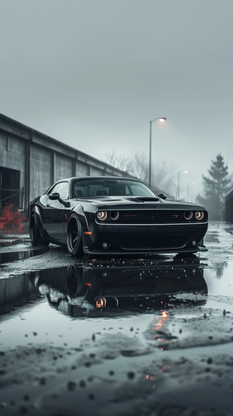 Black Dodge Challenger Car Aesthetics (986)