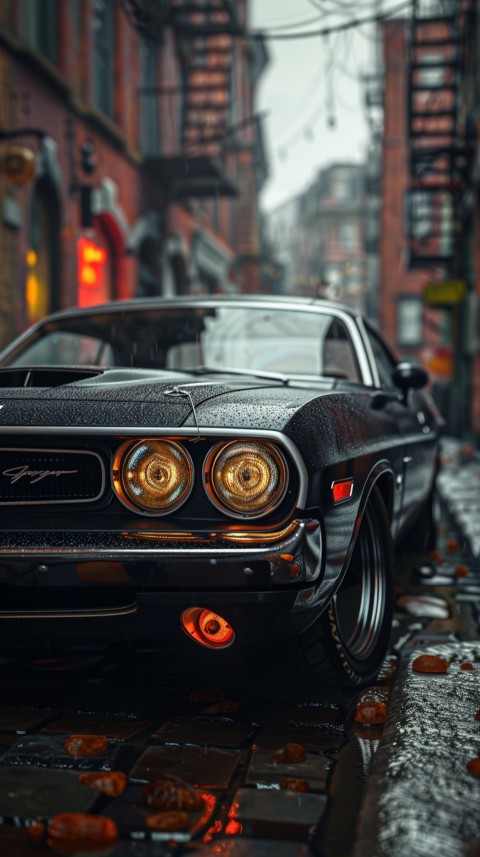 Black Dodge Challenger Car Aesthetics (987)