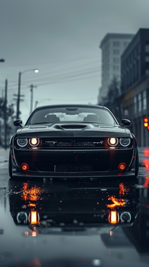 Black Dodge Challenger Car Aesthetics (984)