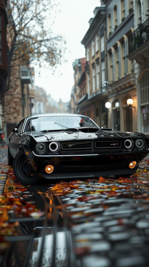 Black Dodge Challenger Car Aesthetics (1194)