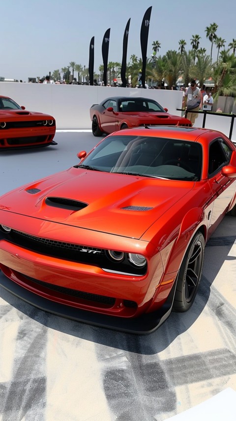 Red Dodge Challenger Car Aesthetics (108)