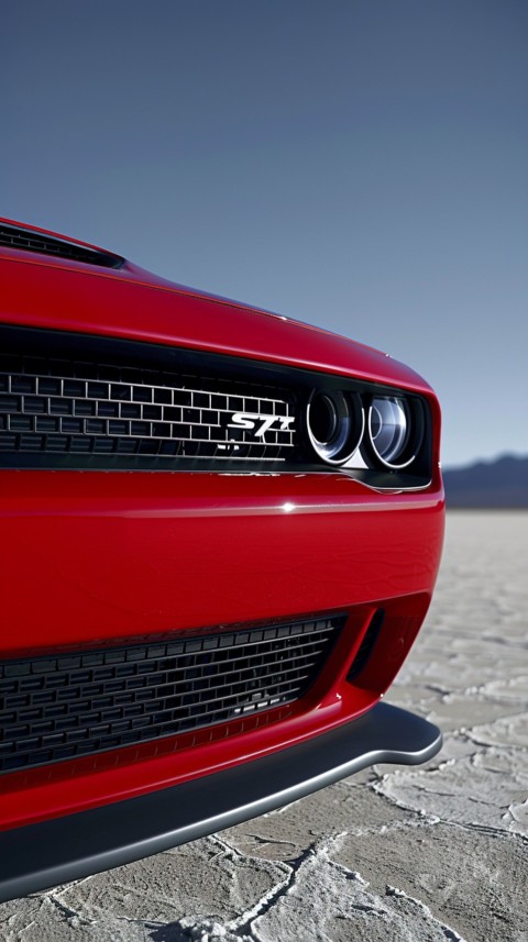 Red Dodge Challenger Car Aesthetics (127)