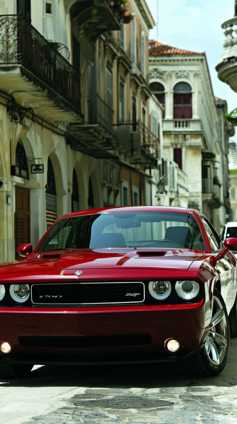 Red Dodge Challenger Car Aesthetics (130)