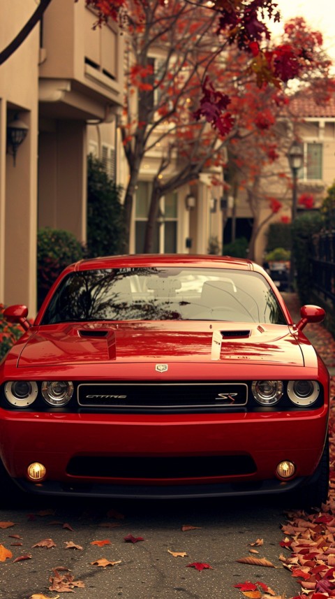 Red Dodge Challenger Car Aesthetics (165)