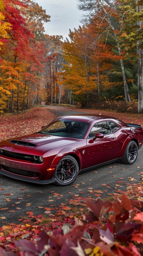 Red Dodge Challenger Car Aesthetics (206)