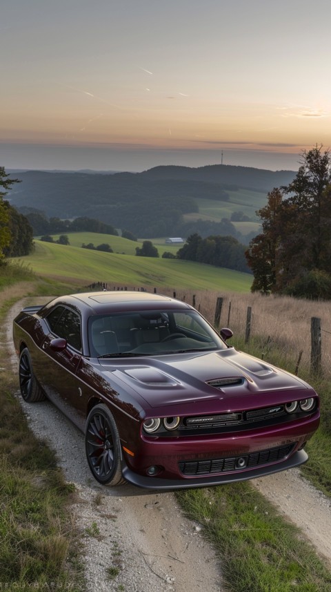 Red Dodge Challenger Car Aesthetics (251)