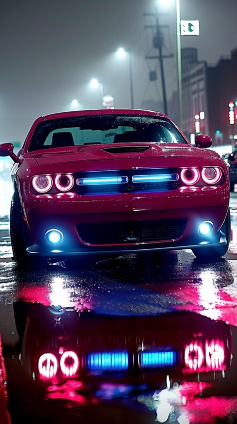 Red Dodge Challenger Car Aesthetics (298)