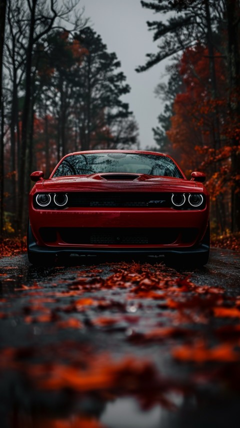 Red Dodge Challenger Car Aesthetics (332)