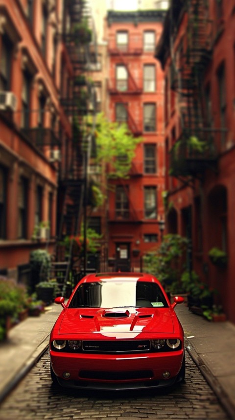 Red Dodge Challenger Car Aesthetics (341)