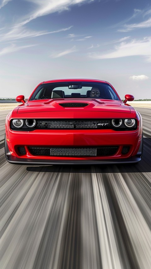 Red Dodge Challenger Car Aesthetics (381)