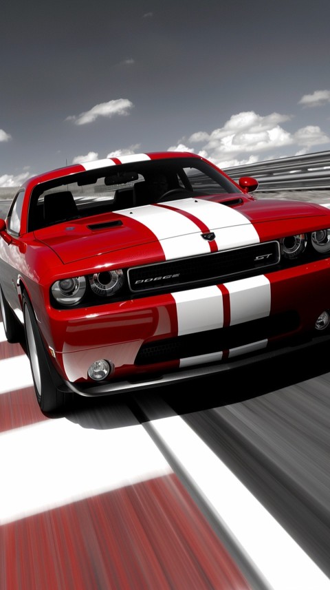 Red Dodge Challenger Car Aesthetics (448)