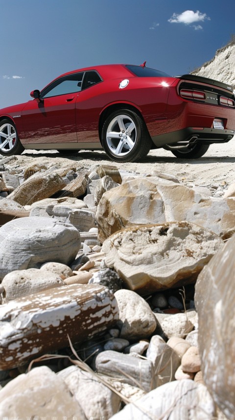 Red Dodge Challenger Car Aesthetics (452)