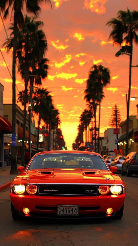 Red Dodge Challenger Car Aesthetics (461)