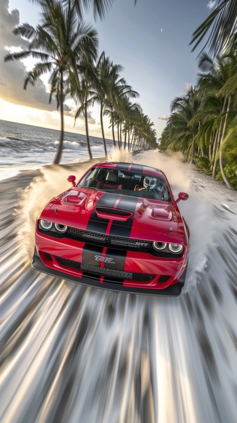 Red Dodge Challenger Car Aesthetics (491)