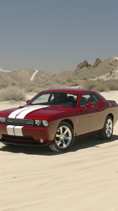 Red Dodge Challenger Car Aesthetics (558)