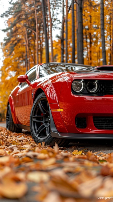 Red Dodge Challenger Car Aesthetics (576)