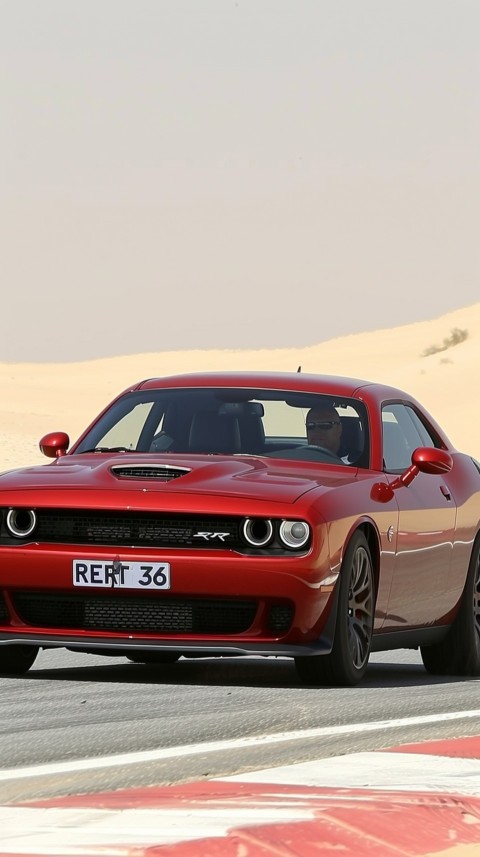 Red Dodge Challenger Car Aesthetics (653)